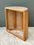 Camel Vintage Wood and Cane Demilune Console Table For Sale - Image 8 of 12