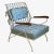 These chairs represent an outstanding design for Saltorini by designer Maurizio Tempestini. The chair back tapers at an...