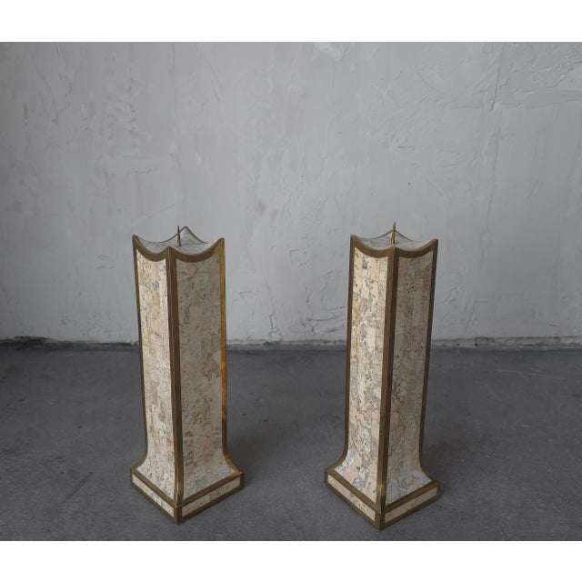 Maitland Smith Candle Holder and Catch All Bowl Set For Sale - Image 9 of 13