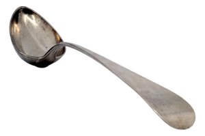 Plain Silver Rice and Serving Spoon with Handle