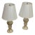Stiffel Cut Glass + Polished Brass Vintage Table Lamps, Pair For Sale