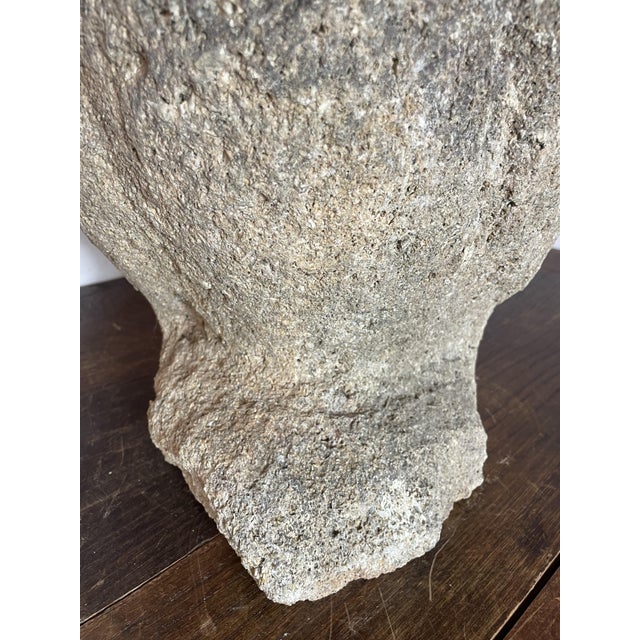 Stone Large Owl Garden Ornament in Reconstituted Stone, 1950s For Sale - Image 7 of 13