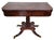 Brown Antique American 19th C Regency Mahogany Flip Top Leather Game Table & Console For Sale - Image 8 of 18