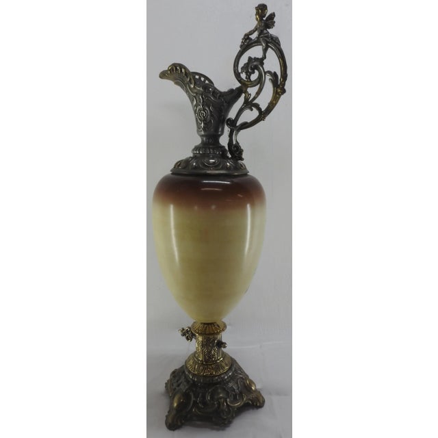Victorian 19th Century French Hand-Painted Porcelain Jardinière For Sale - Image 3 of 9