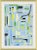 Abstract Aqua Tapestry Canvas - Hand Embellished Framed Art by Susan Hable For Sale - Image 3 of 3