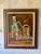 Wood 1960s American Modernist Impasto Still Life Oil Painting, Signed For Sale - Image 7 of 7