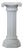 White Ceramic Column by Bassano For Sale
