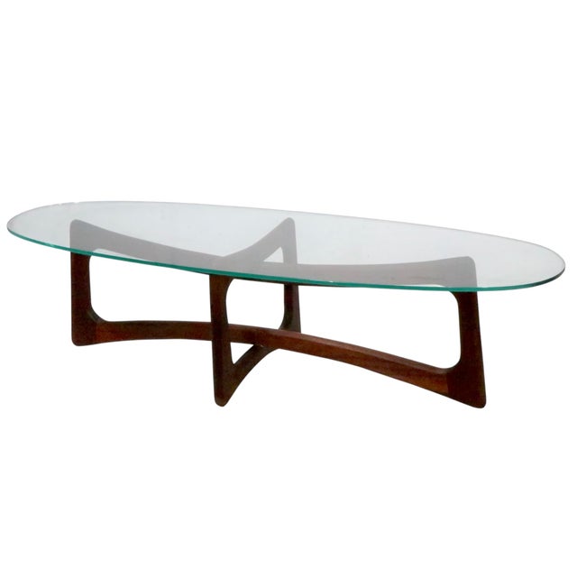 Mid-Century Modern Mid Century Glass Topp CoffeecTable by Adrian Pearsall C 1950/60's For Sale - Image 3 of 14