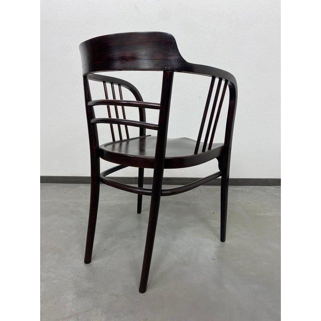 Secession No. 6093 Armchairs attributed to Otto Wagner for Thonet, 1890s, Set of 2 For Sale - Image 9 of 11