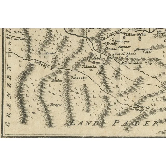 Early 19th Century German Map of Kashmir and Surrounding Regions by Weimar, 1802 For Sale - Image 5 of 10