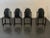 Black Wood and Leather Chairs by Annig Sarian for Tisettanta, Set of 4 For Sale - Image 8 of 8