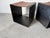 Vintage Postmodern Steel & Saddle Leather Cube Ottomans – A Pair For Sale - Image 4 of 12