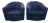 Pair of 1973 Thayer Coggin Black Chenille Swivel Lounge Chairs on White Drum Bases For Sale