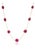 14k Gold 6.95ct Natural Mozambique Ruby Bezel Station Modern Necklace For Sale