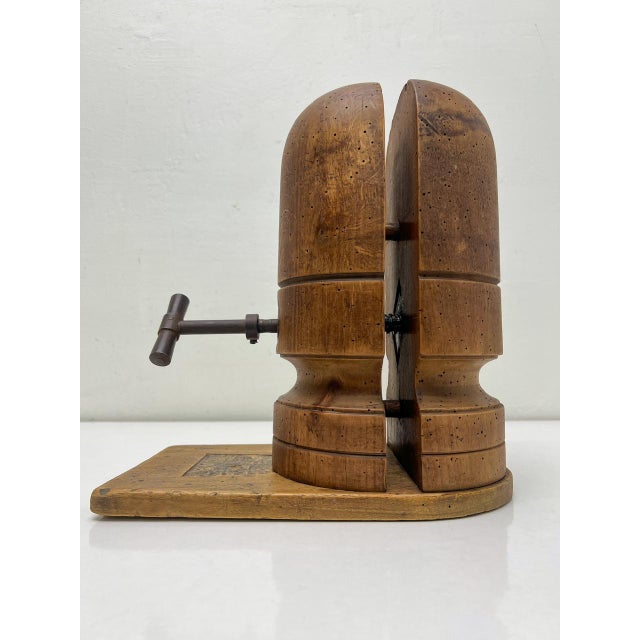 Antique Wooden and Iron Millinery Hat Stretcher, 1920s For Sale - Image 10 of 10