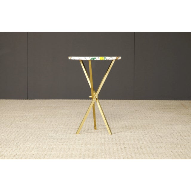 This gorgeous collectors item is a 'Uccelli Nella Gabbia' (Caged Birds in Italian) side table by Piero Fornasetti, signed...