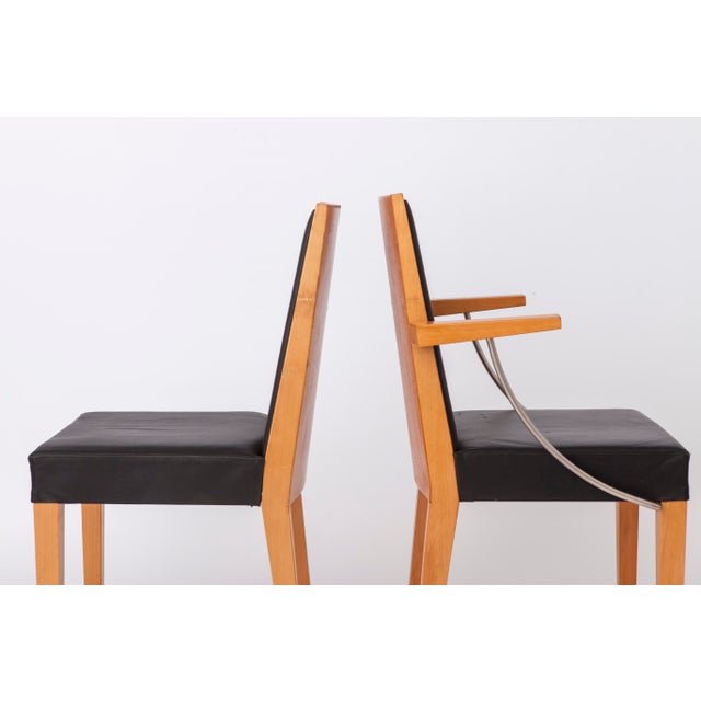 1990s Vintage Scandinavian Oak Chairs, 1990s, Set of 2 For Sale - Image 5 of 12