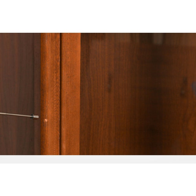 1960s Mid-Century Highboy Hutch China Closet Buffet in Style of Kent Coffey Perpspecta Series For Sale - Image 11 of 15