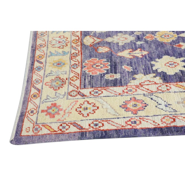 21st Century Handwoven Oriental Desert Sand & Grey Turkish Oushak Rug 5'4" X 6'9" For Sale In Houston - Image 6 of 9