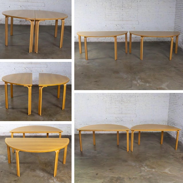 Late 20th Century Scandinavian Modern Oak Dining or Conference Table by Thygesen and Sorensen for Magnus Olesen and Rudd International For Sale - Image 13 of 18