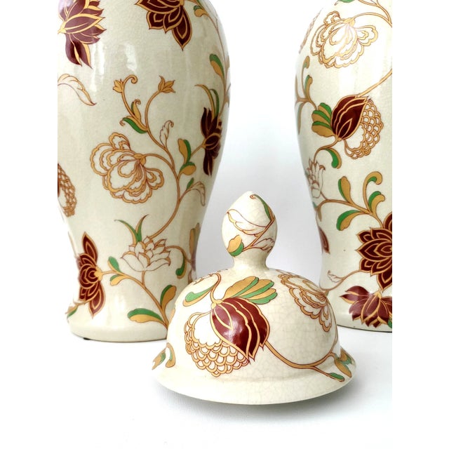 Ginger Jars 20" Pair For Sale In Miami - Image 6 of 12