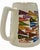 Vintage College University Banner Pennants Ceramic Stein Mug For Sale - Image 4 of 11