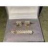 Vintage Christian Dior Gold Plate & Onyx Cufflinks Circa 1990 In Original Case For Sale - Image 16 of 18