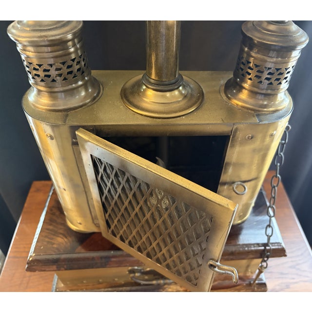 Vintage Capt. David Babcock "Young America" Nautical Table Lamp For Sale - Image 10 of 17