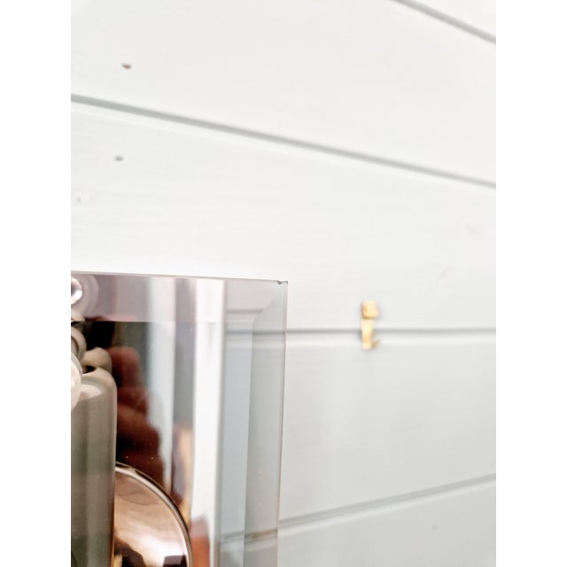 Wall Lights in Chromed Metal and Smoked Glass, 1970, Set of 2 For Sale - Image 13 of 15