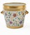 Antique 19th century French Empire Paris porcelain cachepot flower pot. Decorated with hand painted flowers and bright...