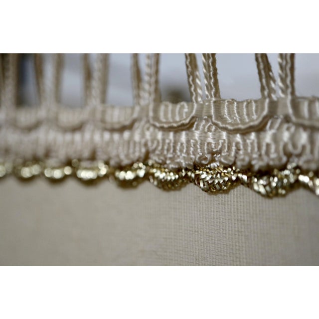 Mid 19th Century Victorian Elm and Brass Decoupage Lamp and Shade With Finial For Sale - Image 10 of 13