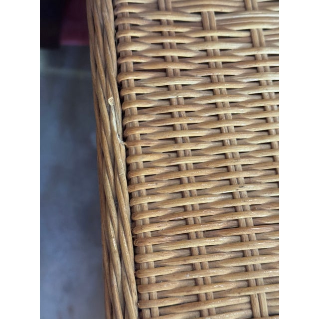 Vintage Natural Woven Rattan Six-Drawer Dresser For Sale - Image 12 of 12