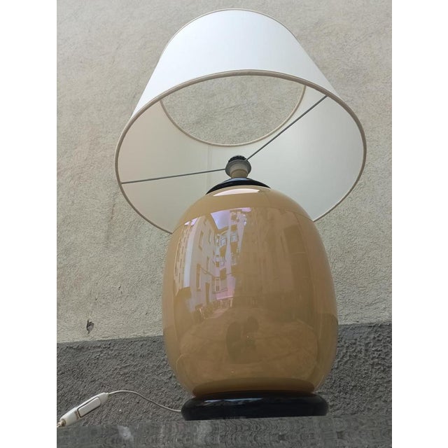 Murano Glass Table Lamp by Tommaso Barbi, Italy, 1950s For Sale - Image 6 of 8