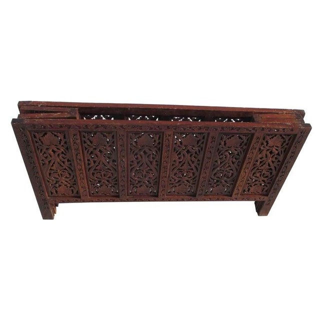 Late 20th Century Late 20th Century Indonesian Fret Work Alter Console Table For Sale - Image 5 of 8