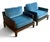 We are pleased to present a pair of Christian Liaigre “Opium” Club Chairs. Features Ebonized oak frame with premium soft...