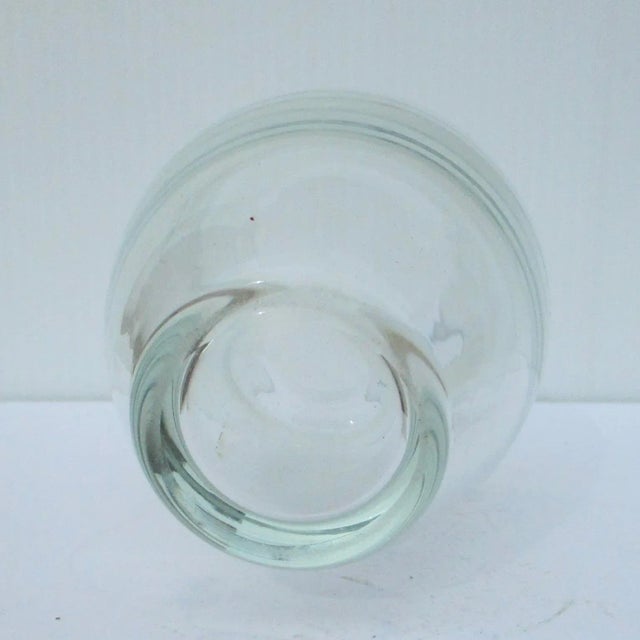 Mid-Century Crystal Vase For Sale - Image 4 of 6