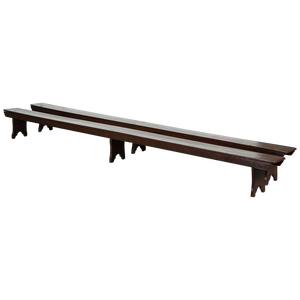 Set of English Convent Pine Benches, 1890