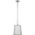 Modern Carrier & Company for Visual Comfort Signature Hastings Small Pendant in Polished Nickel with White Shade For Sale - Image 3 of 7