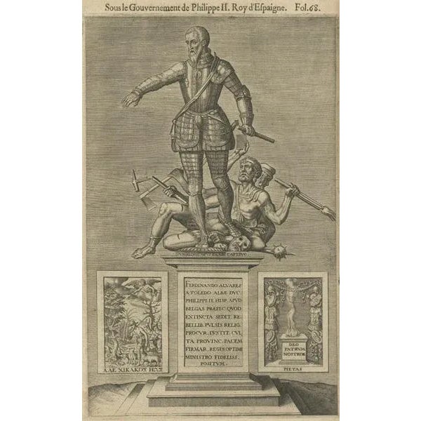 Emanuel van Meteren, The Spanish Grand Duke of Alba or Iron Duke in the Netherlands, 1618, Print For Sale - Image 3 of 6