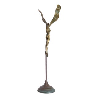 Fallen Angel Bronze Sculpture by Gyunay Aliev For Sale