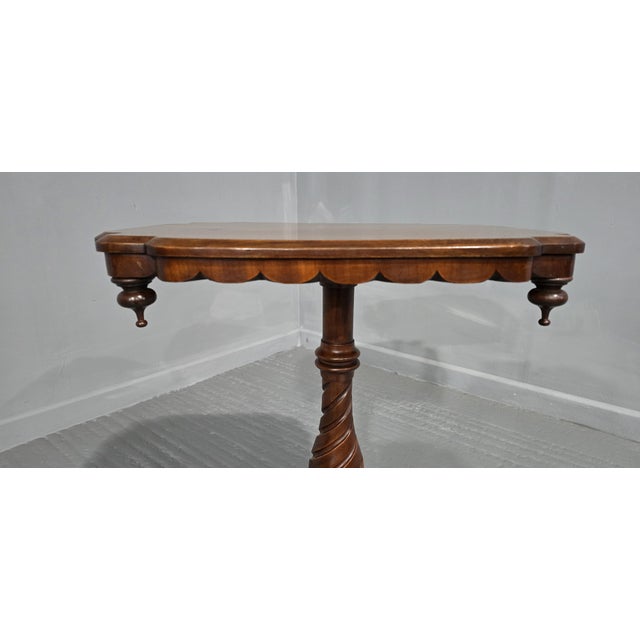 Mahogany Pedestal Table, 1880s For Sale - Image 4 of 8