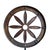 Coffee Wrought Iron Wagon Wheel Sculpture on Stand, Indonesia, 19th Century For Sale - Image 8 of 17