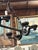 Black Mid 20th Century Suspended 8-Light Iron Chandelier For Sale - Image 8 of 9