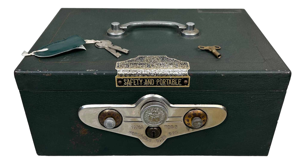 Yamato Portable Cash Box, Tokyo, Japan, 1940s | Chairish