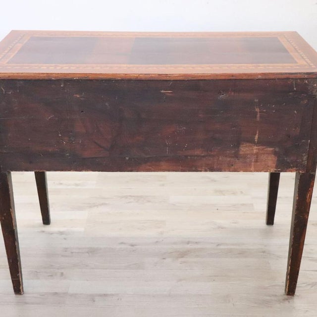 Antique Inlay Walnut Writing Desk, 1800s For Sale - Image 6 of 18