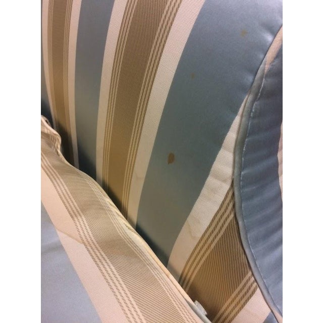 Wood Vintage Settee, Camel Back Sofa For Sale - Image 7 of 14