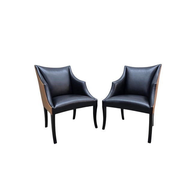 Vintage Contemporary Serpentine Chairs by Donghia - 4 For Sale In Chicago - Image 6 of 11