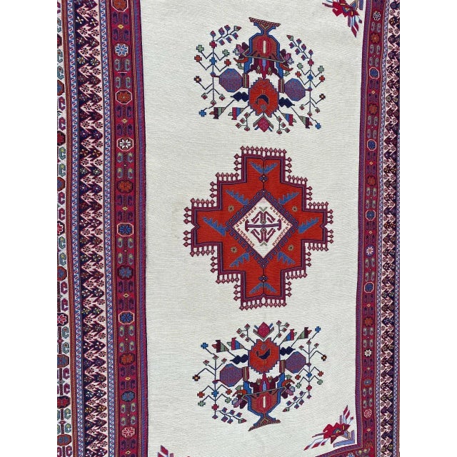 Vintage Azerbaiydjan Sumak Rug For Sale - Image 10 of 18
