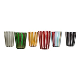Italian Murano Glassware by Mariana Iskra for Ribes Studio, 2004, Set of 6 For Sale
