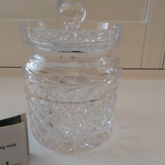 Late 20th Century Waterford Crystal Lismore Biscuit Barrel